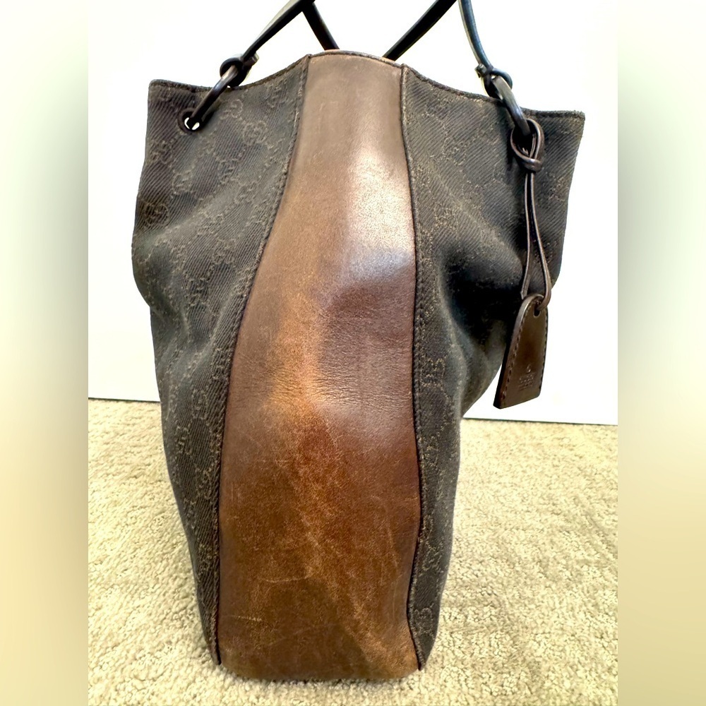 Vintage Gucci GG Canvas Tote Bag | Brown - Picture 10 of 16